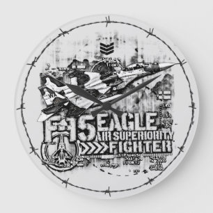 Grande Horloge Ronde Aigle F-15