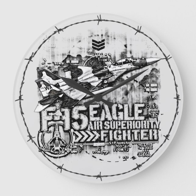 Grande Horloge Ronde Aigle F-15 (Recto)