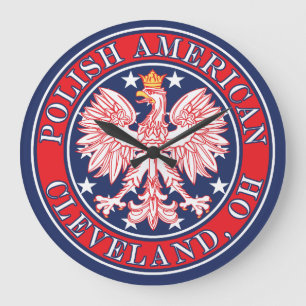 Grande Horloge Ronde Aigle polonaise Cleveland Ohio