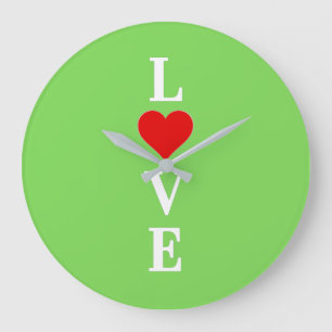 Grande Horloge Ronde AIMER Lime Green