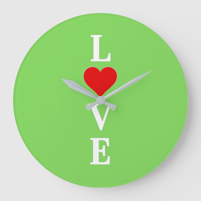 Grande Horloge Ronde AIMER Lime Green (Recto)