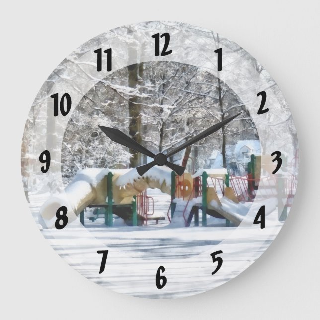 Grande Horloge Ronde Aire de jeu hivernale (Recto)