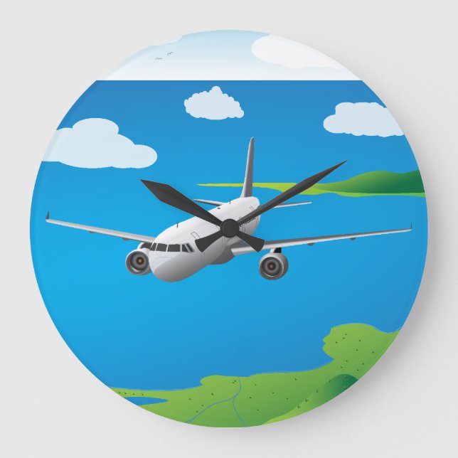 Grande Horloge Ronde Airliner Vector Clocks (Recto)