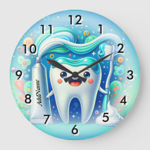 Grande Horloge Ronde Ajouter un nom Dental