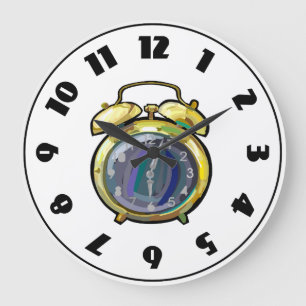 Grande Horloge Ronde Alarm Clock Clock
