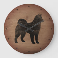 Alaskan Malamute Silhouette rustique