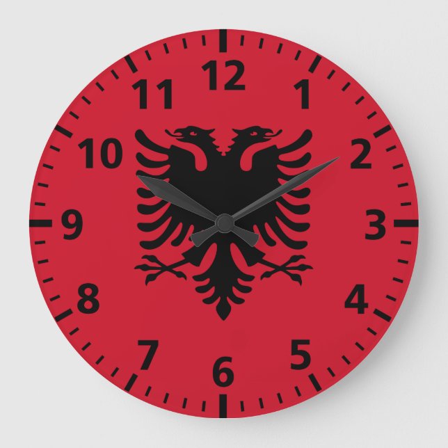 Grande Horloge Ronde Albania Flag (Recto)