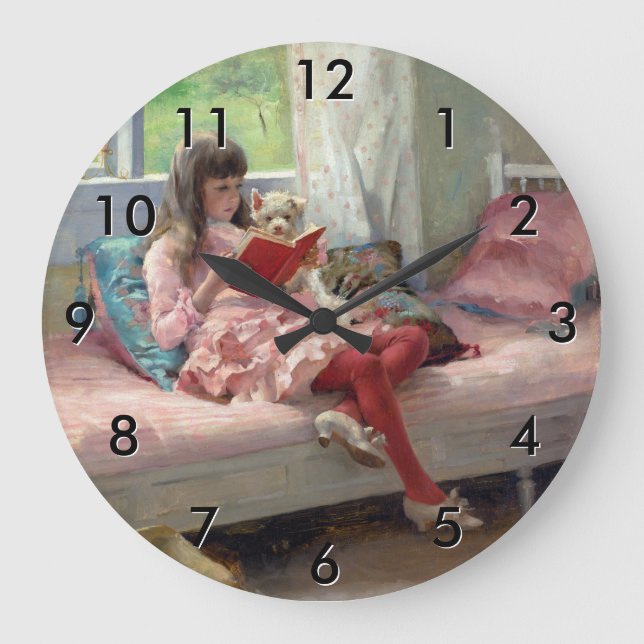 Grande Horloge Ronde Albert Edelfelt - Bons Amis (Recto)