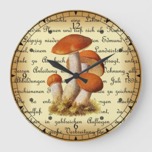 Grande Horloge Ronde Albin Schmalfuß~Espenrotkappe1~ Champignons ~ ~