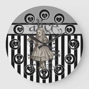 Grande Horloge Ronde Alice Au Pays Des Merveilles