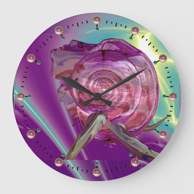 Grande Horloge Ronde ALIEN NEREIDE /NYMPH D'EAU, ROSE SEASHELL Sci-Fi (Recto)