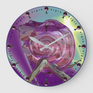Grande Horloge Ronde ALIEN NEREIDE /NYMPH D'EAU, ROSE SEASHELL Sci-Fi