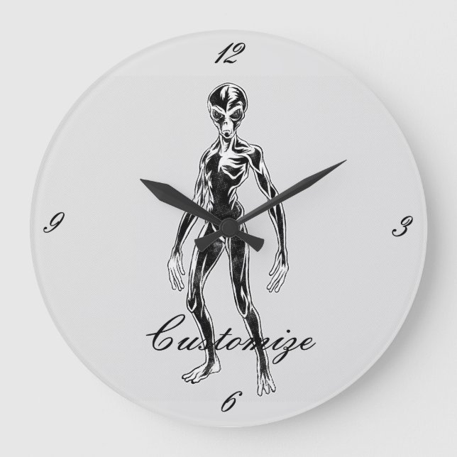 Grande Horloge Ronde Alien UFO Thunder_Cove (Recto)