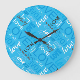 Grande Horloge Ronde Alive Cyan Gallery