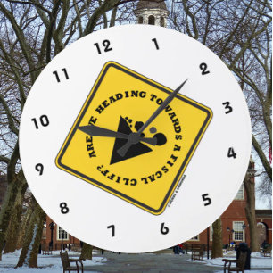 Grande Horloge Ronde Allons-Nous Vers Une Falaise Budgétaire ? Signe Ec