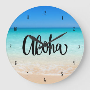 Grande Horloge Ronde Aloha Beach Hawaiian Island