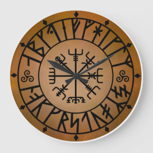 Grande Horloge Ronde Alphabet de Viking