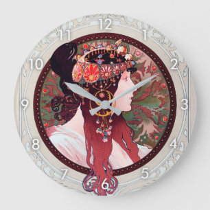 Grande Horloge Ronde Alphonse Mucha