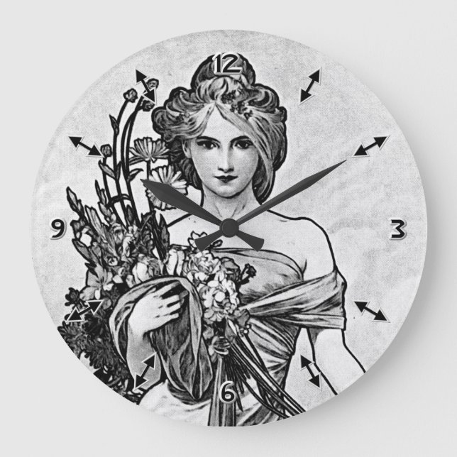 Grande Horloge Ronde Alphonse Mucha Broken Blossoms (Recto)