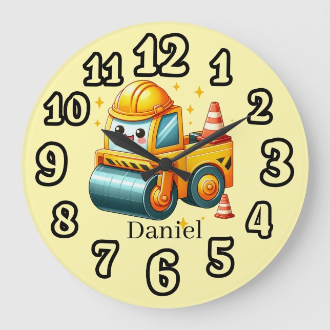 Grande Horloge Ronde Amateurs de construction cool ajoutent un nom (Recto)