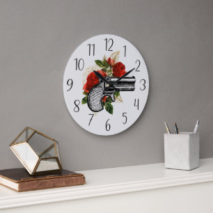 Grande Horloge Ronde Amateurs de pistolets à vapeur cool