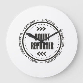 Grande Horloge Ronde Amazing Court Reporter