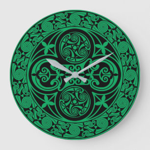 Grande Horloge Ronde Ambigramme irlandais Eire Celtic