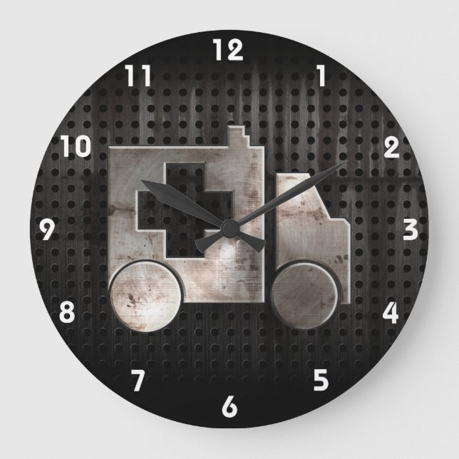 Grande Horloge Ronde Ambulance robuste (Recto)