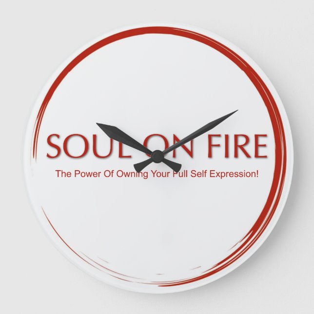 Grande Horloge Ronde Âme en feu  (Recto)