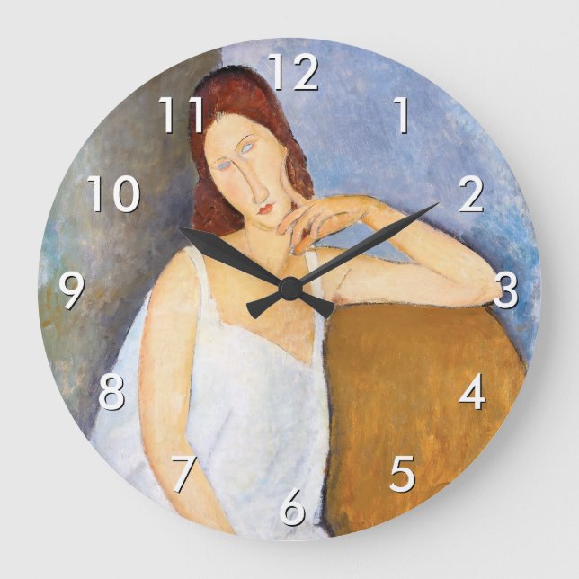 Grande Horloge Ronde Amedeo Modigliani - Jeanne Hebuterne (Recto)