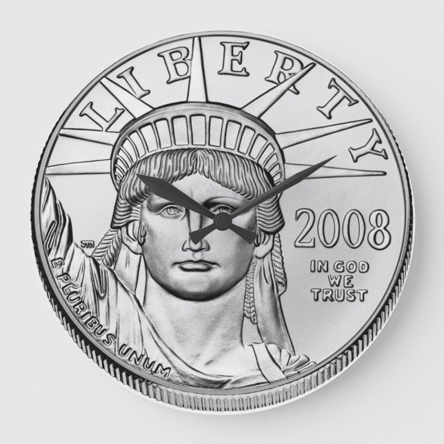 Grande Horloge Ronde American Eagle Platinum (Recto)