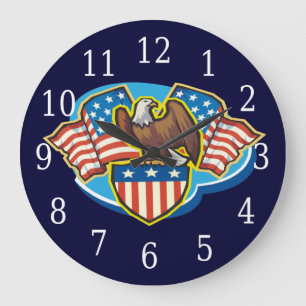Grande Horloge Ronde American Eagle Round Clock