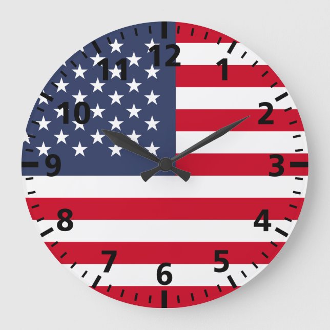 Grande Horloge Ronde American Flag (Recto)