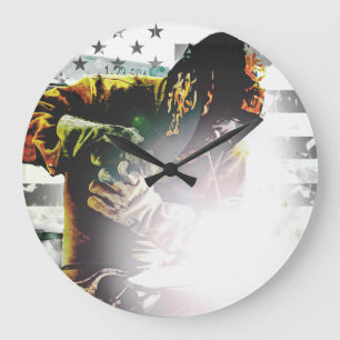 Grande Horloge Ronde American Flag