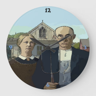 Grande Horloge Ronde American Time, célèbre Art