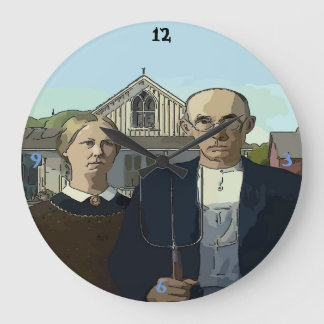 Grande Horloge Ronde American Time, célèbre Art