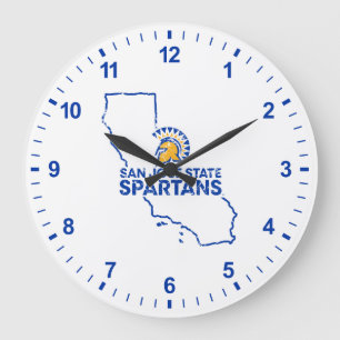 Grande Horloge Ronde Amour de Spartans d'état de San Jose