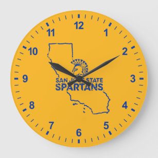 Grande Horloge Ronde Amour de Spartans d'état de San Jose