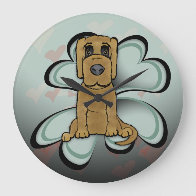 Grande Horloge Ronde Amour des chiots (Recto)