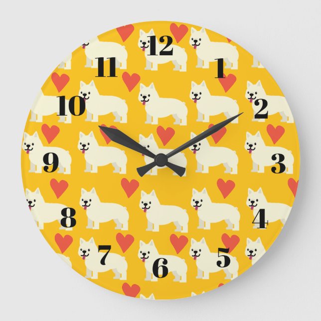 Grande Horloge Ronde Amoureux de Frenchie (Recto)