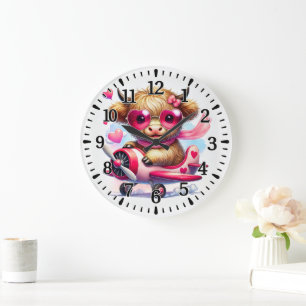 Grande Horloge Ronde Amusement de vache
