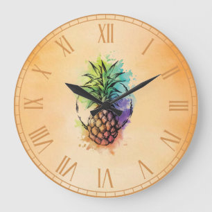 Grande Horloge Ronde Ananas