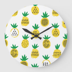 Grande Horloge Ronde Ananas jouant : Vintage pour enfants