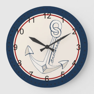 Grande Horloge Ronde Anchor de Nautical