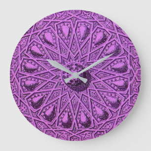 Grande Horloge Ronde ancien motif moyen-oriental
