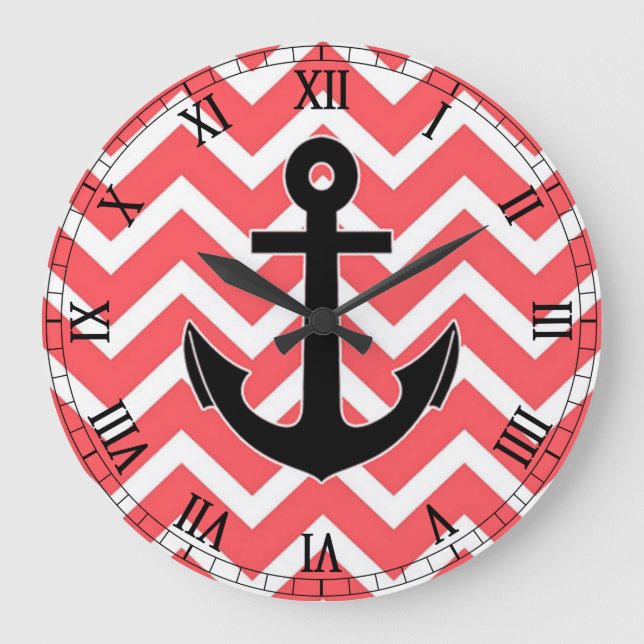 Grande Horloge Ronde Ancre Chevron Rose (Recto)