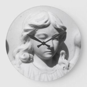Grande Horloge Ronde Ange déchu en deuil