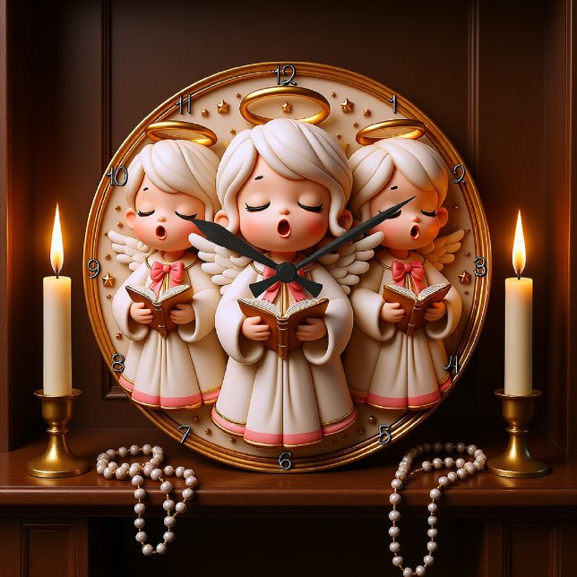 Grande Horloge Ronde Angel Choir (Créateur téléchargé)