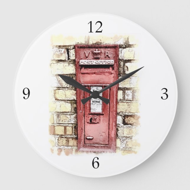 GRANDE HORLOGE RONDE ANGLETERRE VICTORIENNE (Recto)