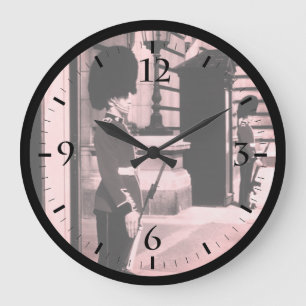 Grande Horloge Ronde Angleterre vintage Garde de Londres à Buckingham G